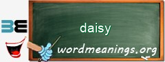 WordMeaning blackboard for daisy